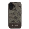 Guess GUHCP16SG4GLBR iPhone 16 6.1 brązowy/brown hardcase 4G Bottom Stripe